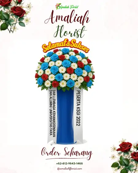 Standing Flowers Baya Biru